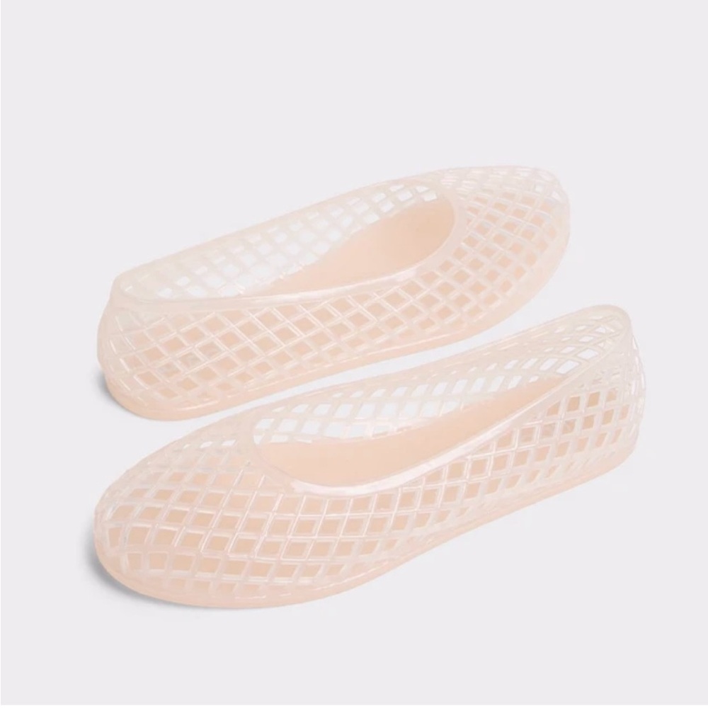 Aldo Beige Mesh Loafers